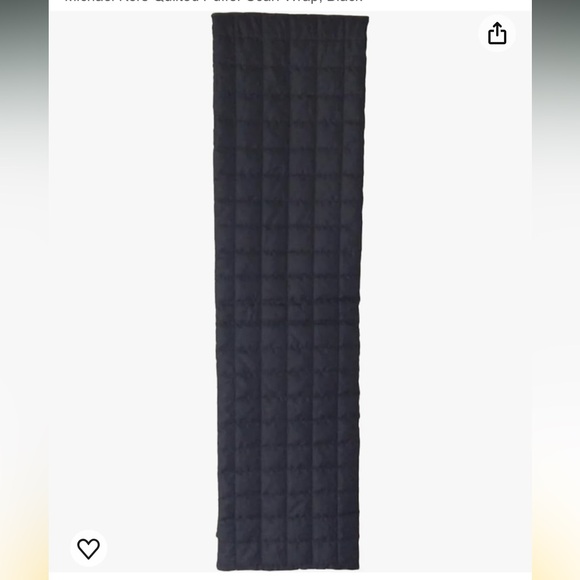 NWT Michael Kors Quilted Puffer Scarf Wrap - Picture 2 of 9